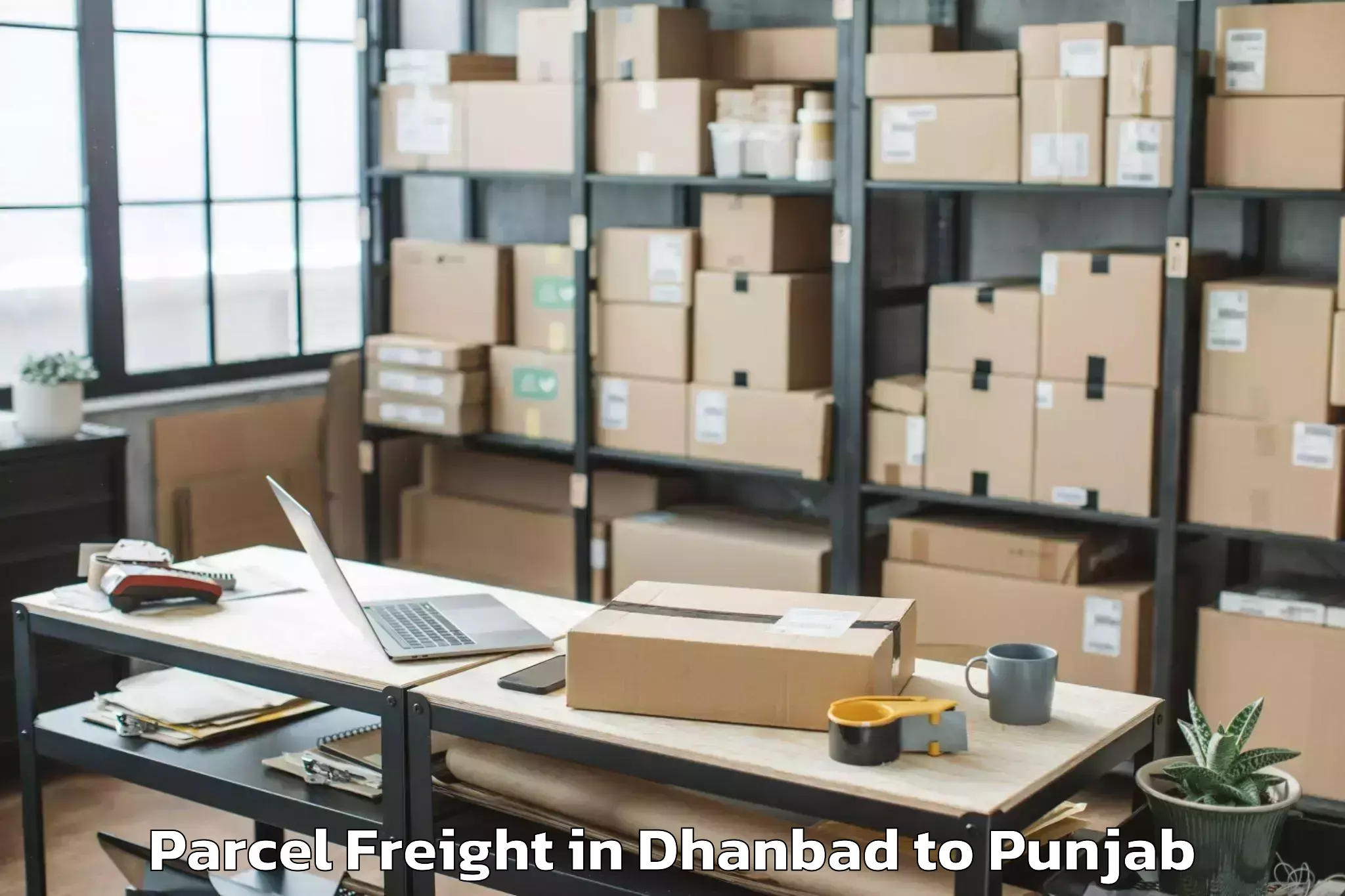 Comprehensive Dhanbad to Dera Baba Nanak Parcel Freight